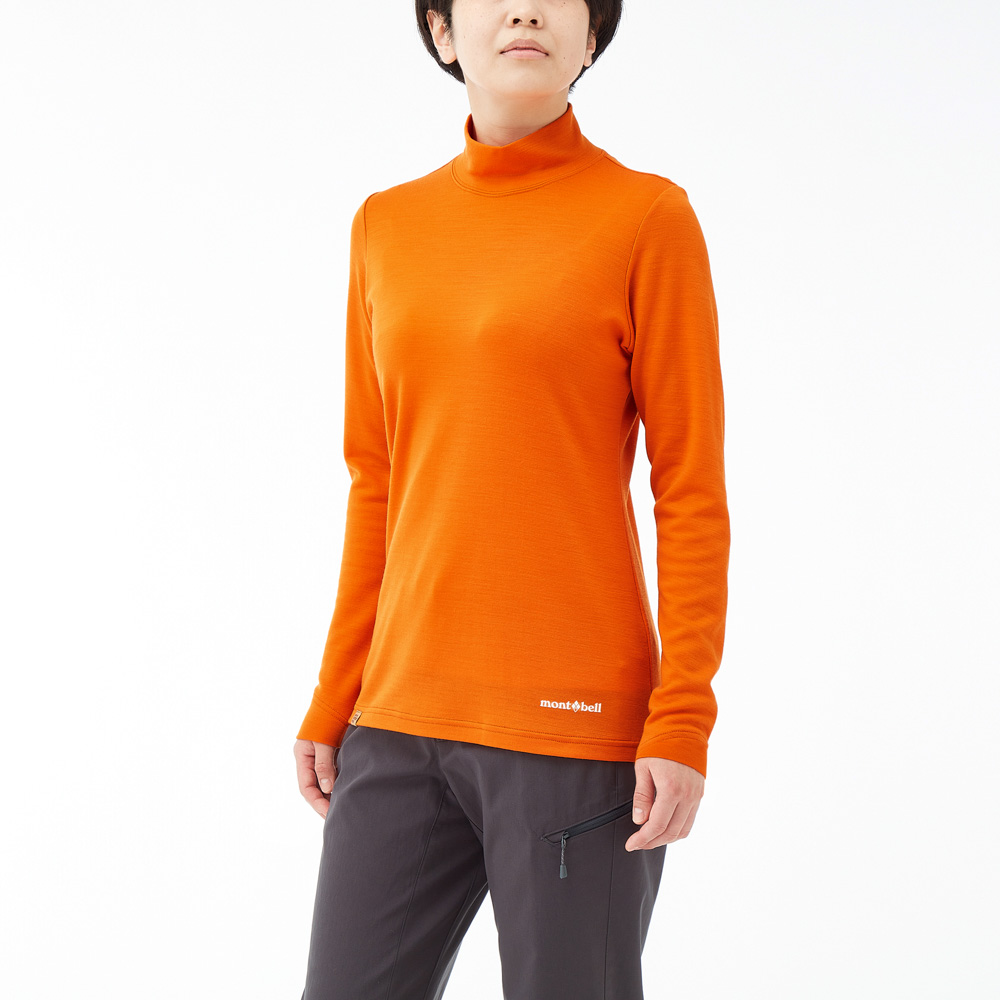メリノウールプラスハイネックシャツ Women's