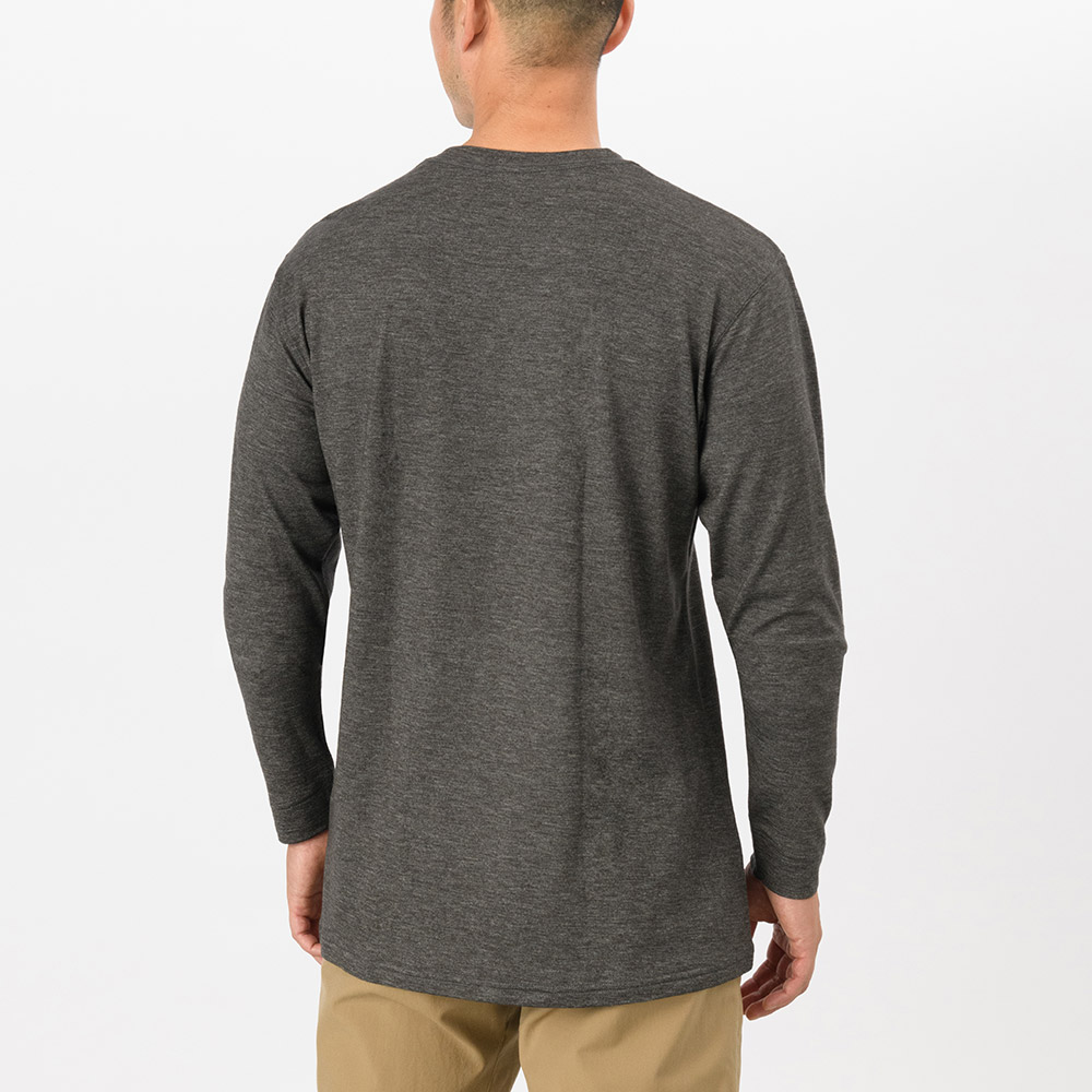 US メリノウールプラスライト T Men's マウンテン コラージュ