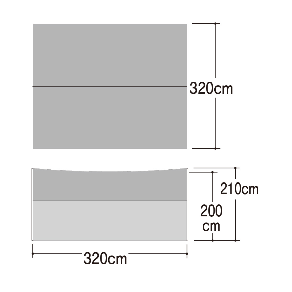 レクタタープ オプショナルメッシュ