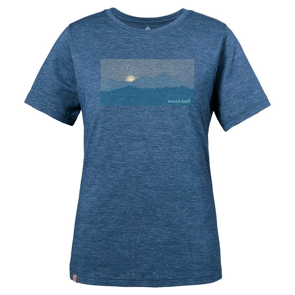 US メリノウールプラスライト T Women's 太陽と山