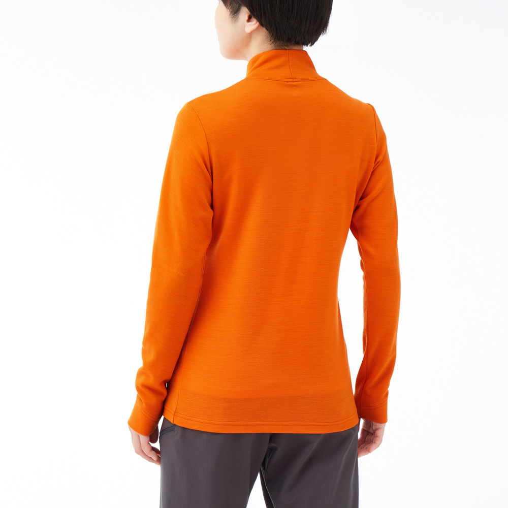 メリノウールプラスハイネックシャツ Women's