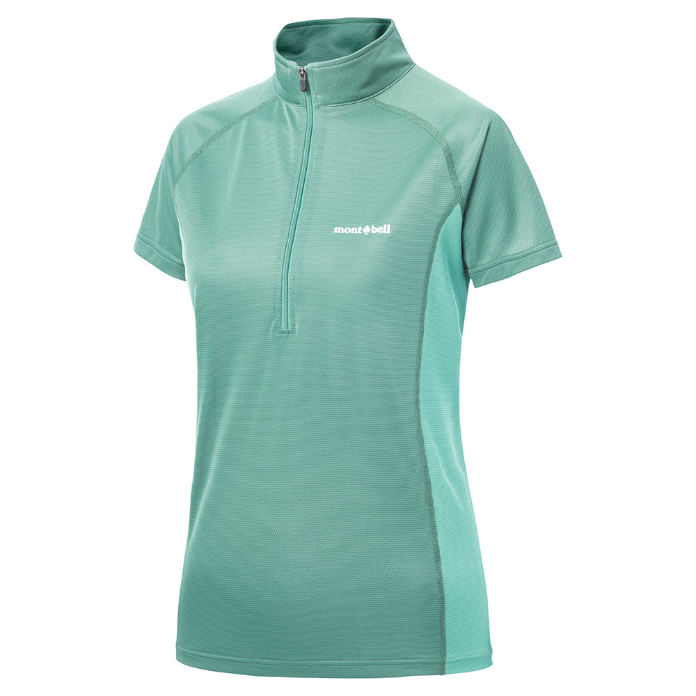 クール ショートスリーブジップシャツ Women's