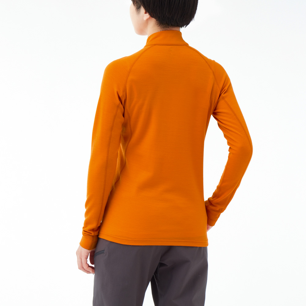 メリノウールプラスアクション ジップネック Women's