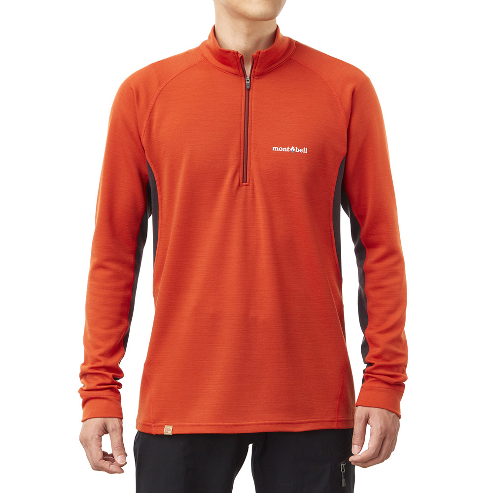 US メリノウールプラスアクション ジップネック Men's