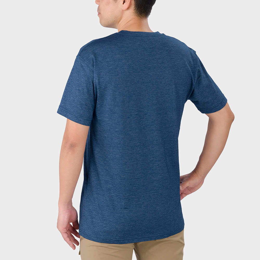US メリノウールプラスライト T Men's 太陽と山
