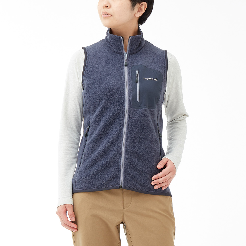 クリマプラス100 ジップベスト Women's