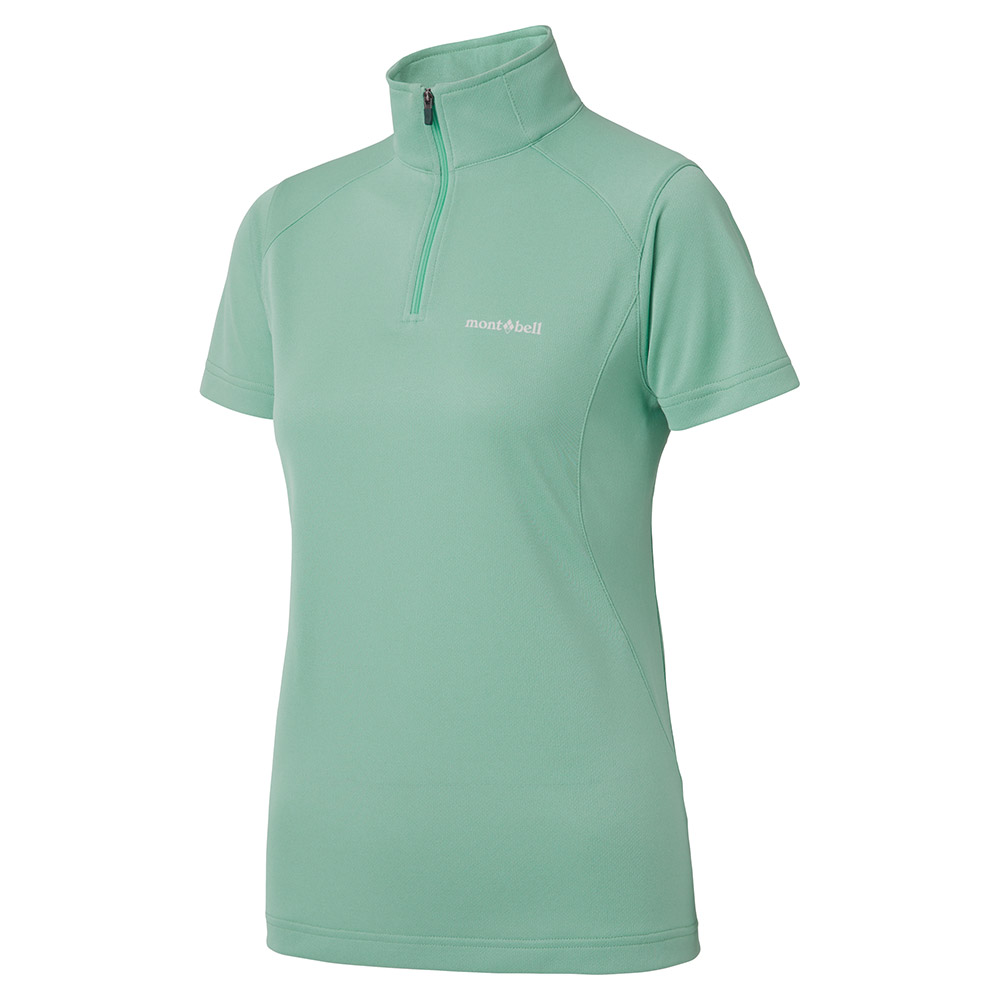 ウイックロン ZEO ショートスリーブ ジップシャツ Women's