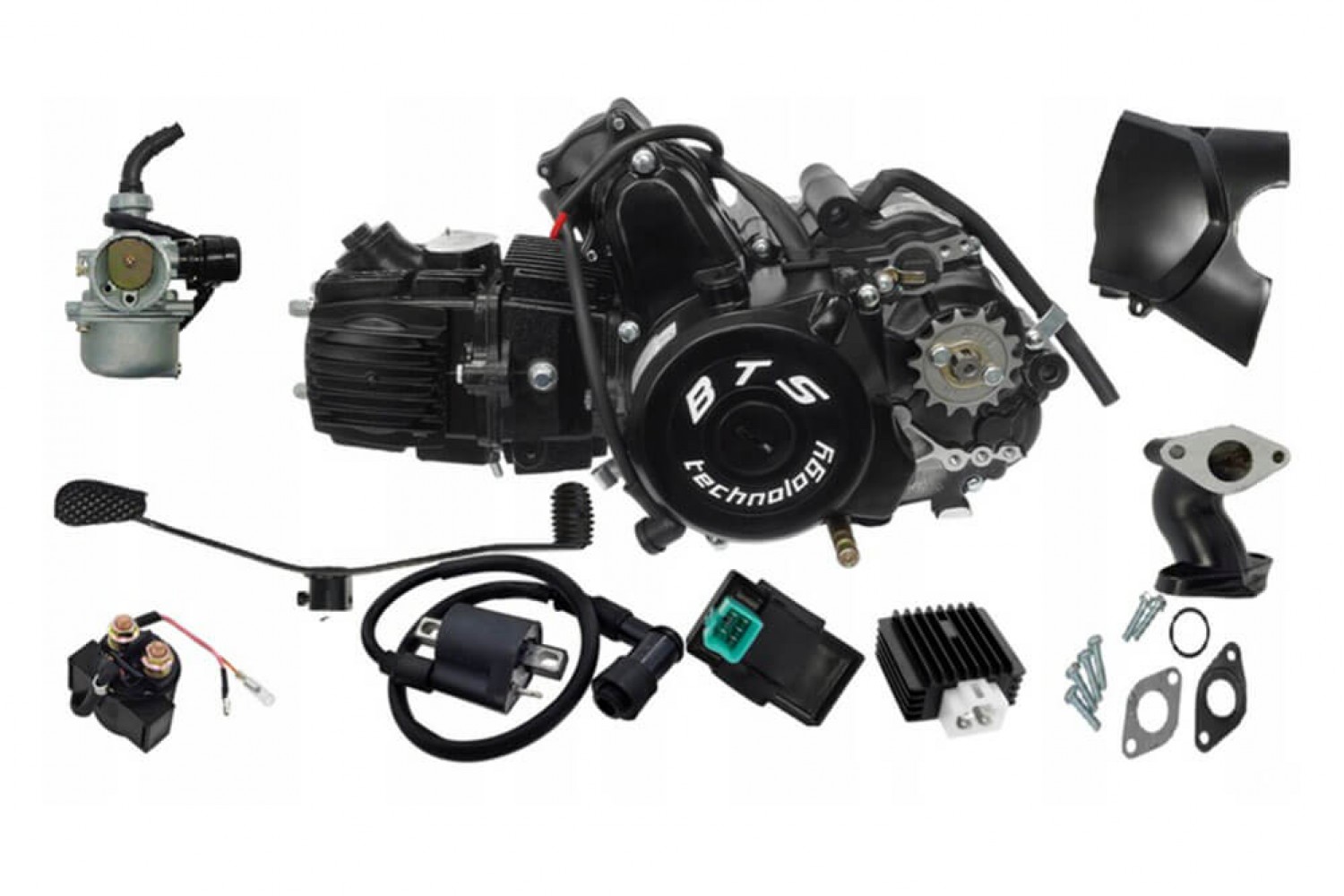 Complete Engine 125cc Semi-Automatic with Reverse 3+1