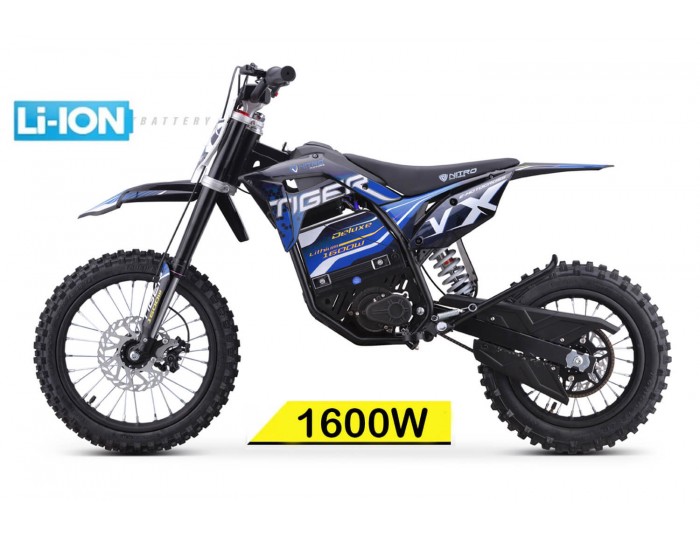 Tiger VX 1600W 48V LI-ION Electric Dirt Bike Kids Motorbike Big Wheels 14/12