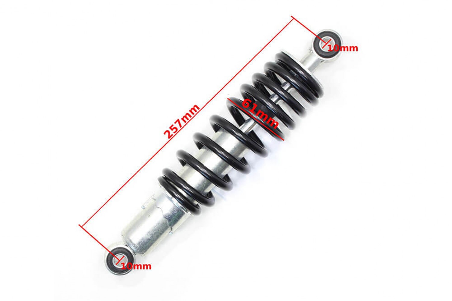 Rear shock absorber 257mm for 110cc, 125cc, Electric Quad