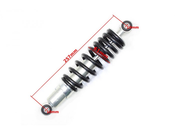 Rear shock absorber 257mm for 110cc, 125cc, Electric Quad