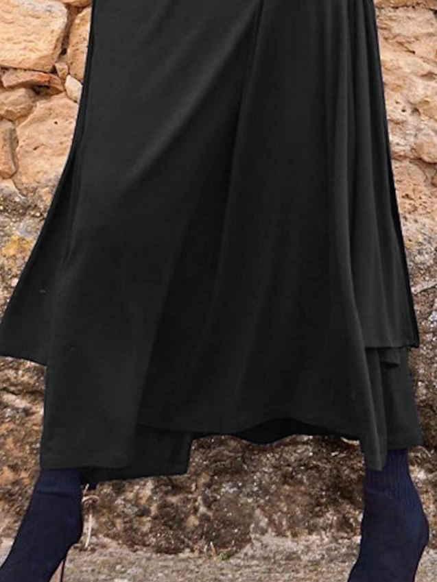 Plain Casual Loose Dress