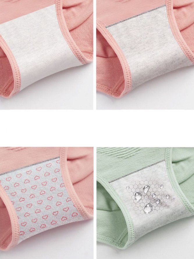 Women's Breathable Comfortable Heart Shape Woven Seamless Panty