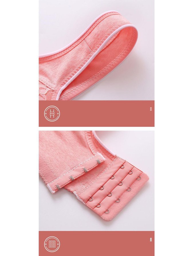 Breathable Comfort Rhinestone Wireless Bra