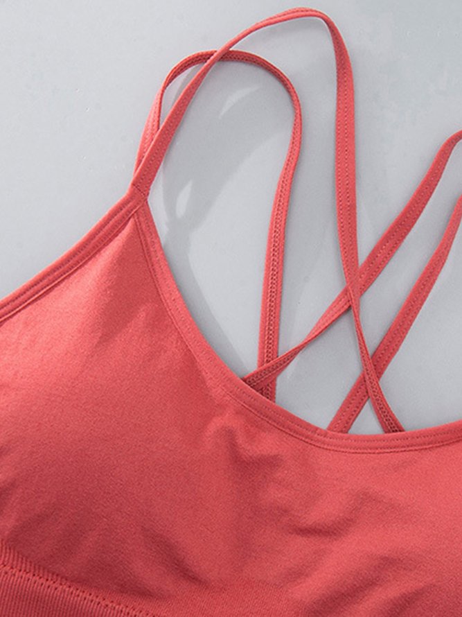 Plain Simple Spaghetti Sports Bra