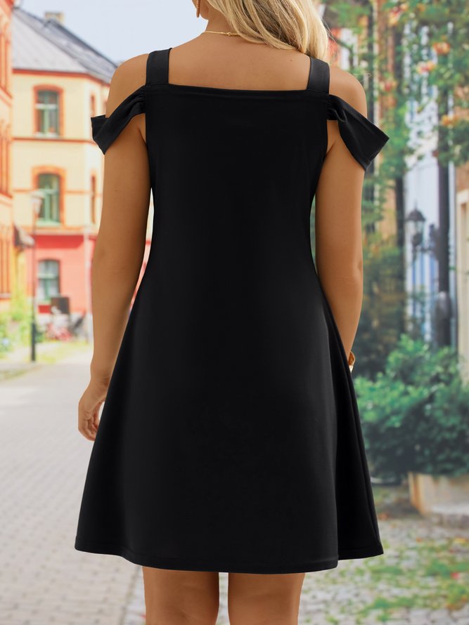 Urban Regular Fit Square Neck Knitted Dress