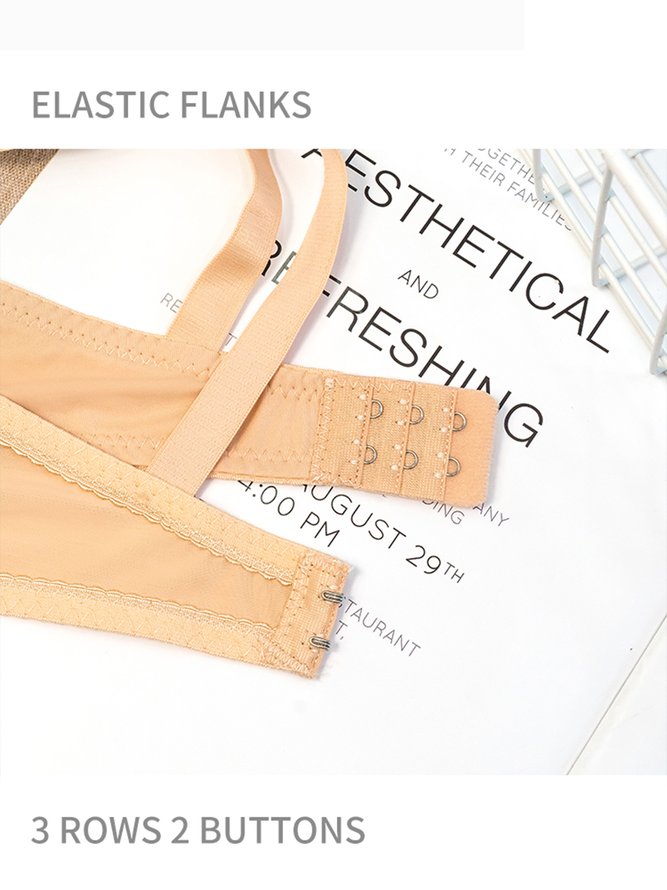 Breathable Plus Size D Cup Wired Bra