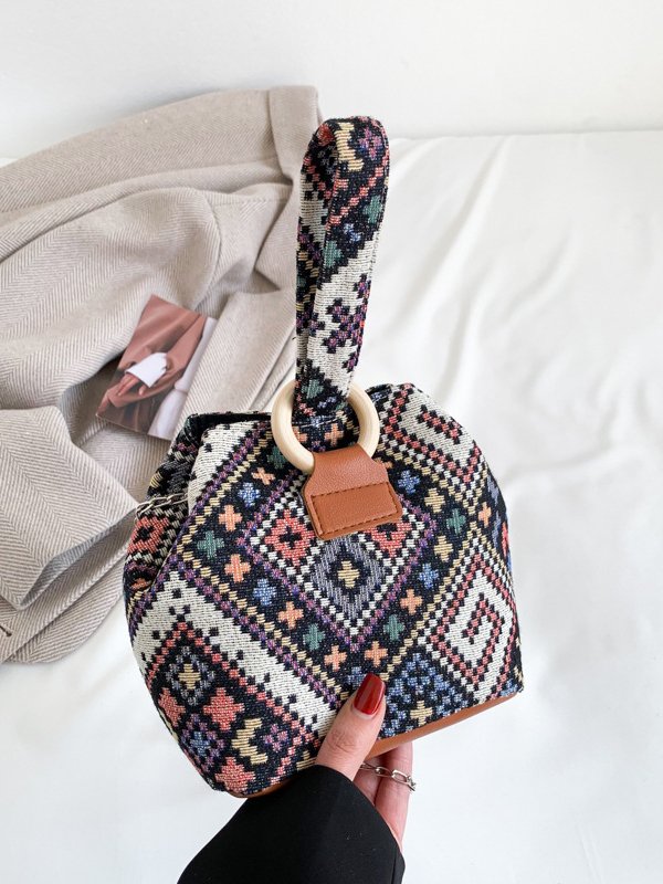 Casual Ethnic Pattern Cross Clutch Women's Coin Purse Ethnic Boho