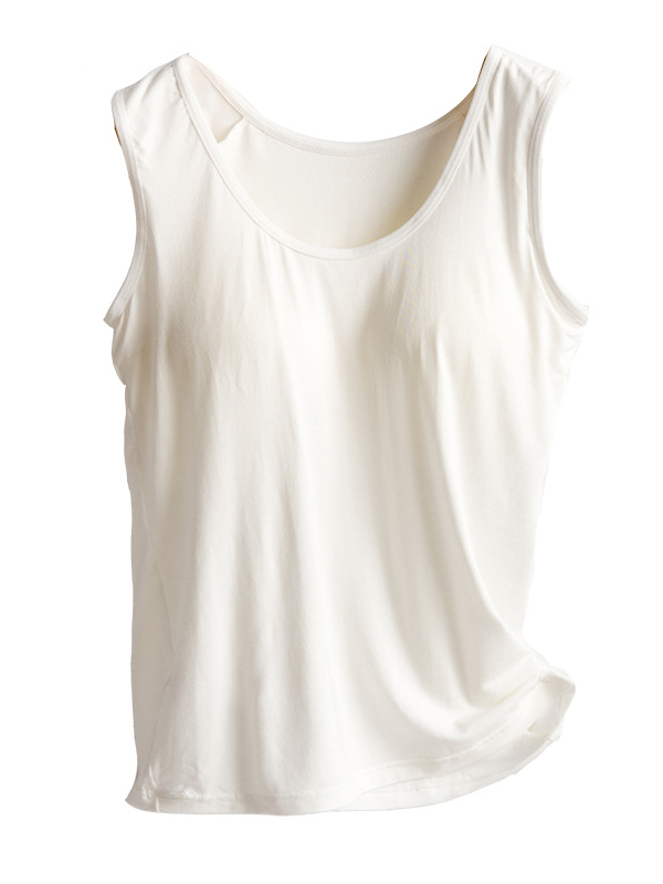 Sports Plain Cotton Sports Bra