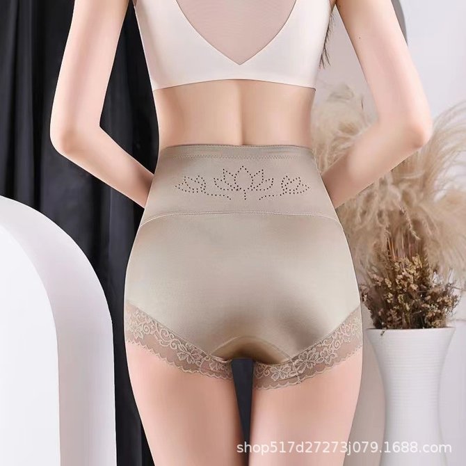 Breathable Lace High Elastic Seamless High Waist Panty