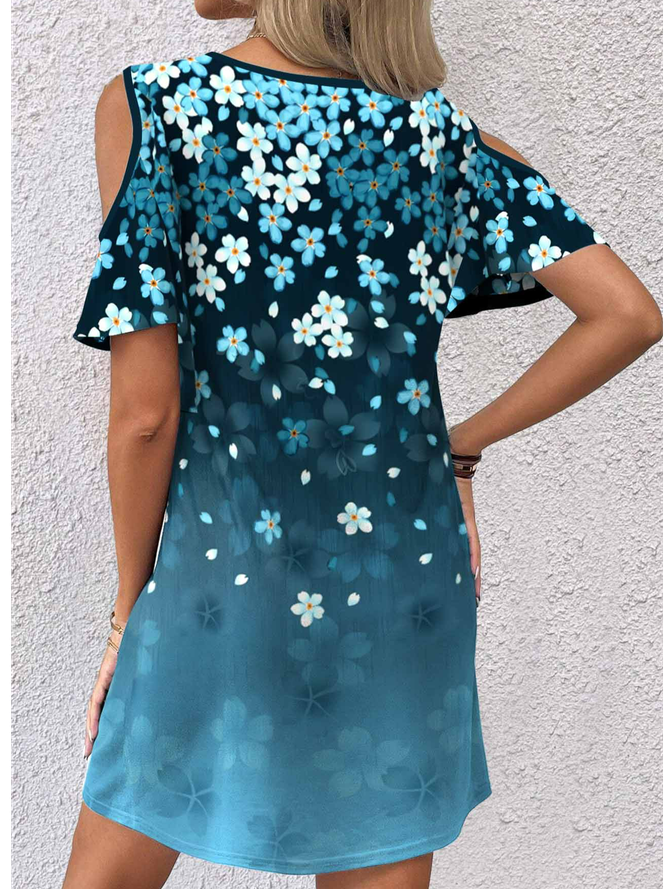 Casual Loose Floral Dress With No Belt