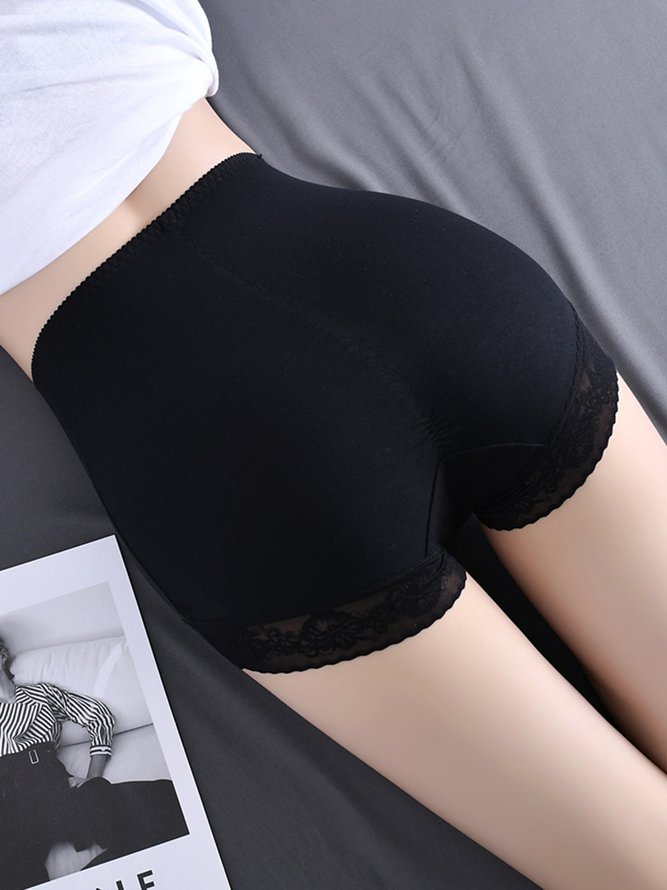 Breathable High Elastic Casual High Waist Lace Briefs