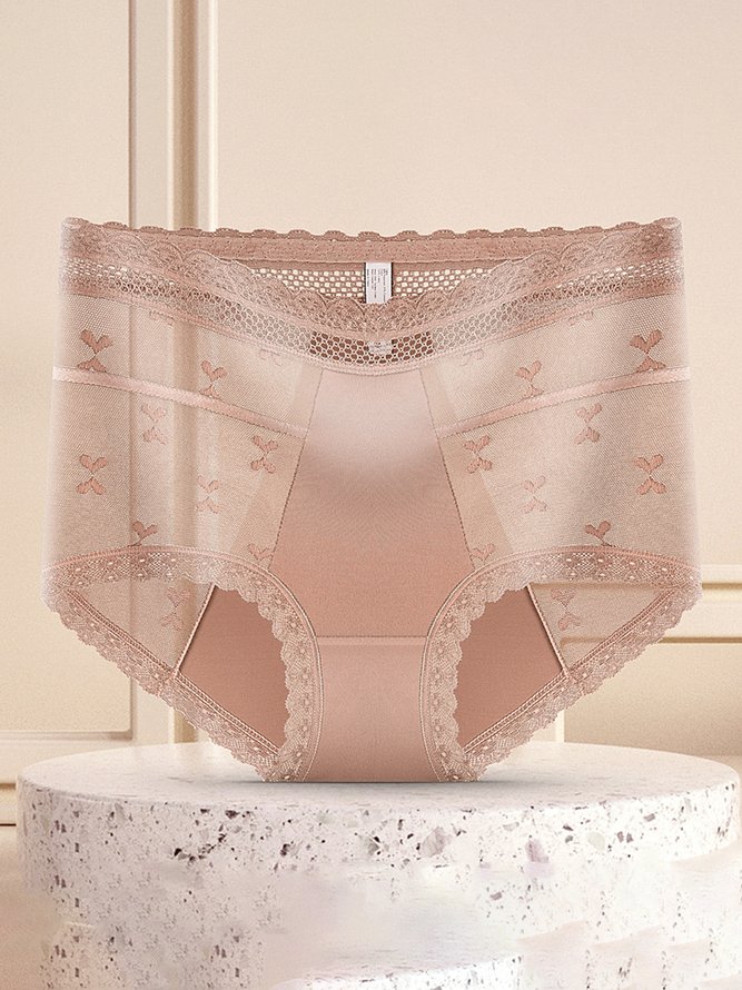 Breathable High Elastic Sexy Exquisite Lace High Waist Panties