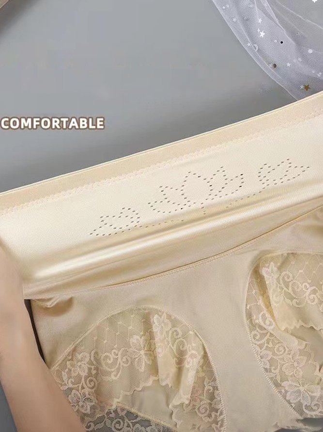 Breathable Lace High Elastic Seamless High Waist Panty