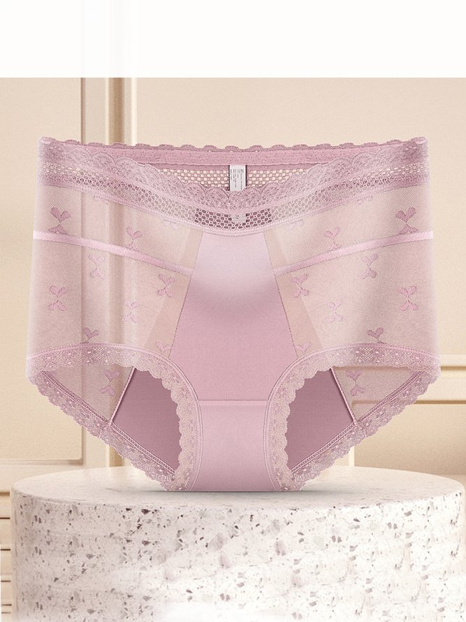 Breathable High Elastic Sexy Exquisite Lace High Waist Panties