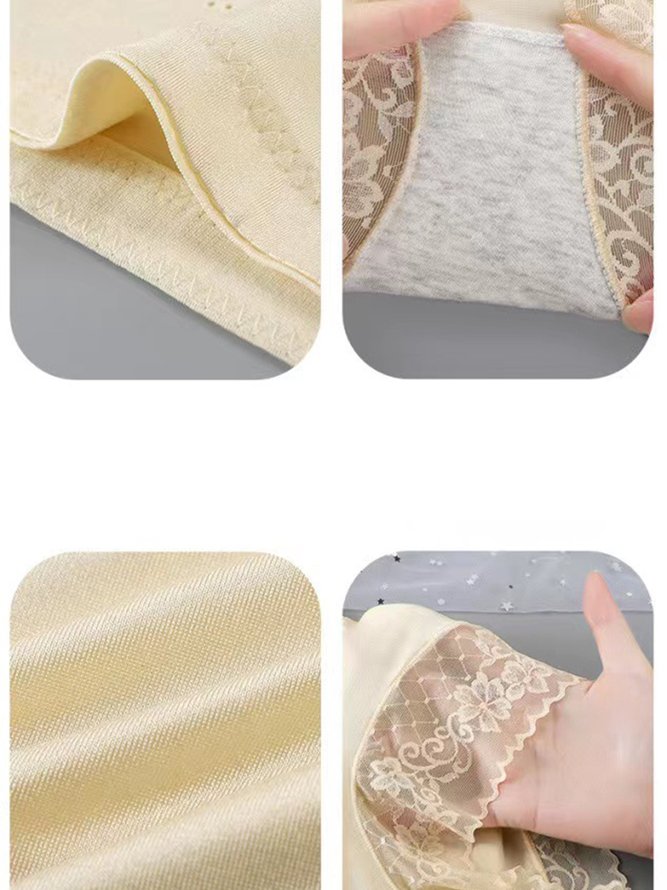 Breathable Lace High Elastic Seamless High Waist Panty