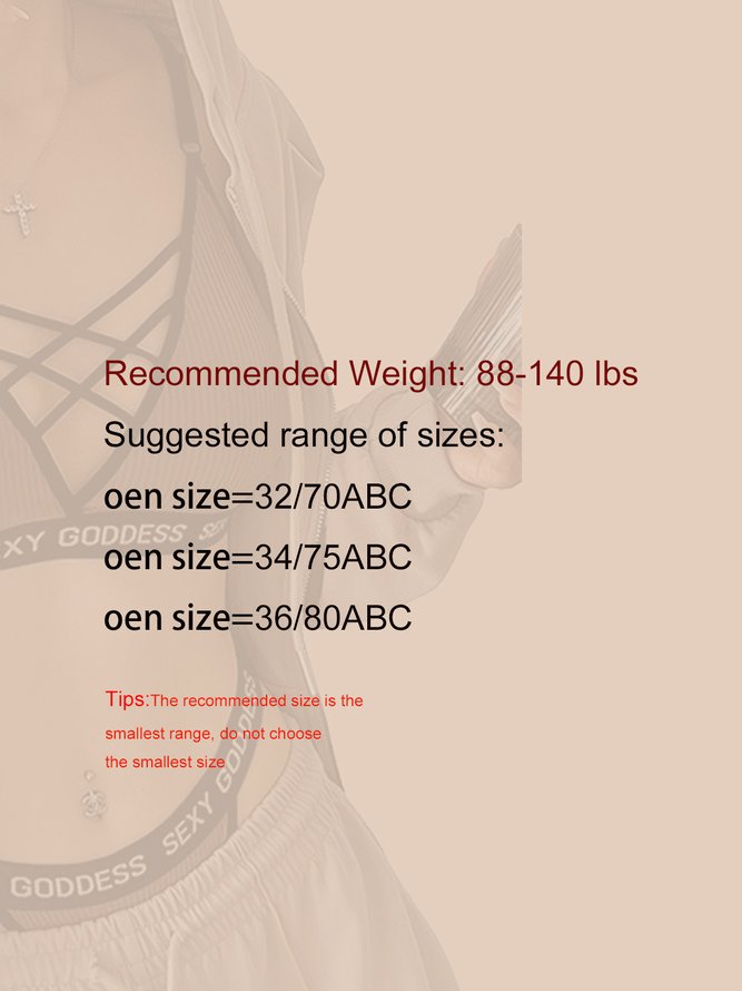 Cotton Text Letters Bra & Bralette