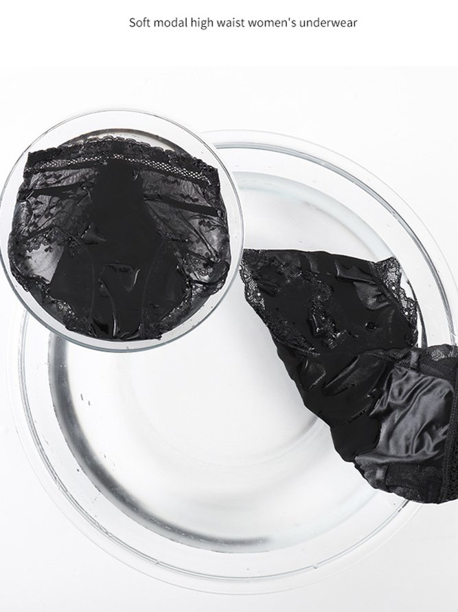 Breathable High Elastic Sexy Exquisite Lace High Waist Panties