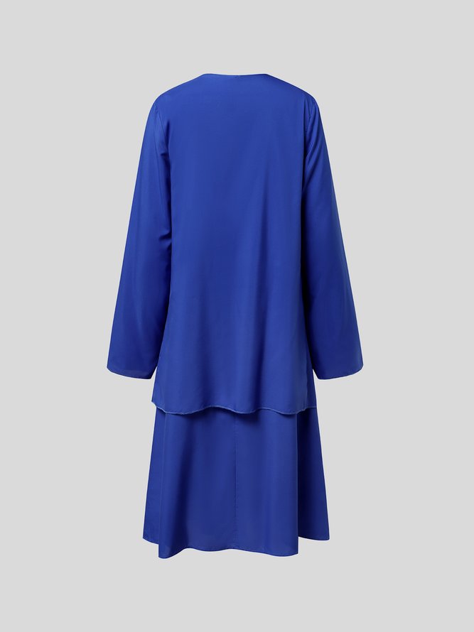 Plain Occasion Elegant Two Piece Setss