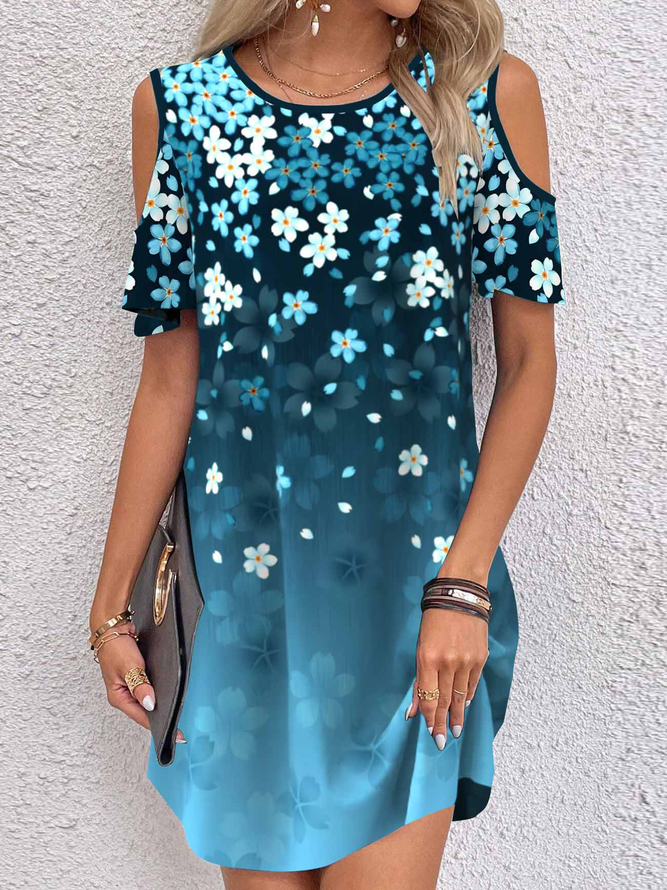 Casual Loose Floral Dress With No Belt