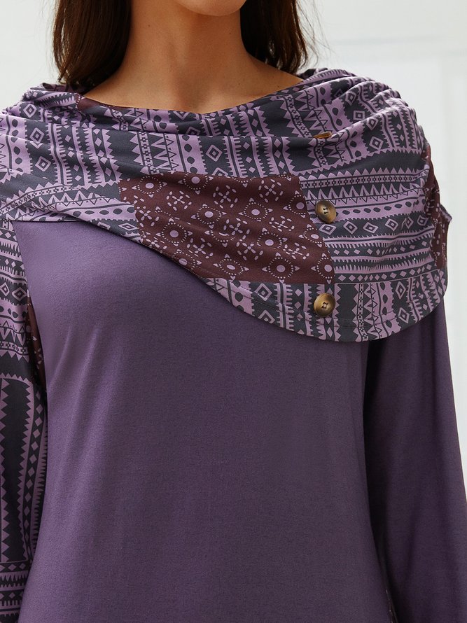 Cotton Casual Long Sleeve Knitting Dress