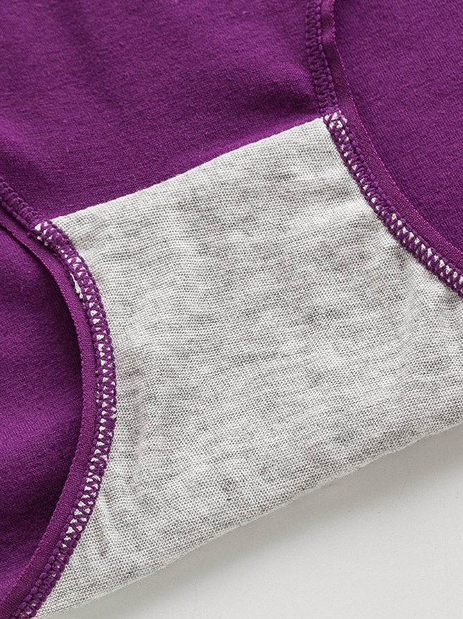 Lace Antibacterial Cotton High Waist Briefs