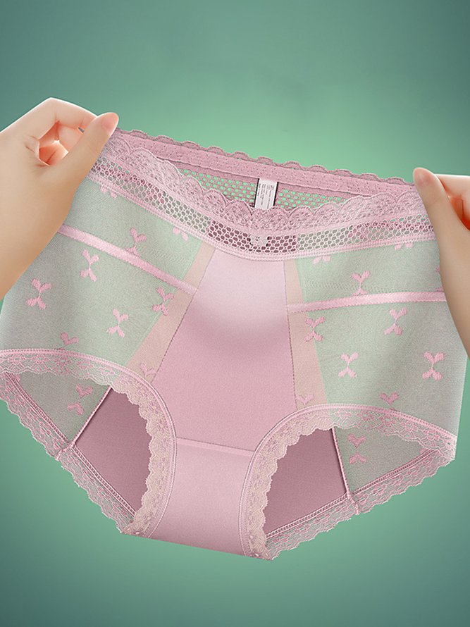 Breathable High Elastic Sexy Exquisite Lace High Waist Panties