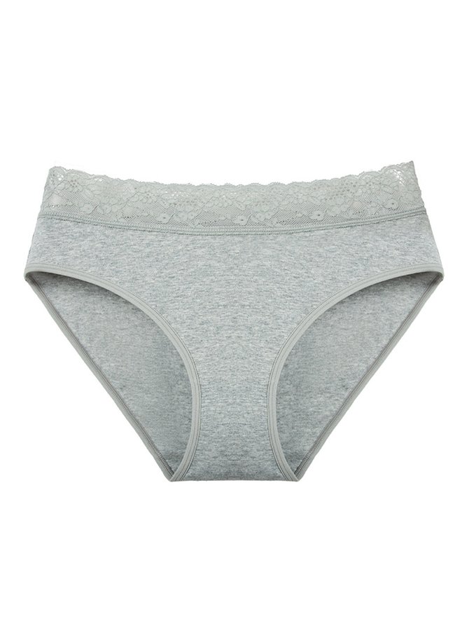 Sexy Lace Cotton Briefs