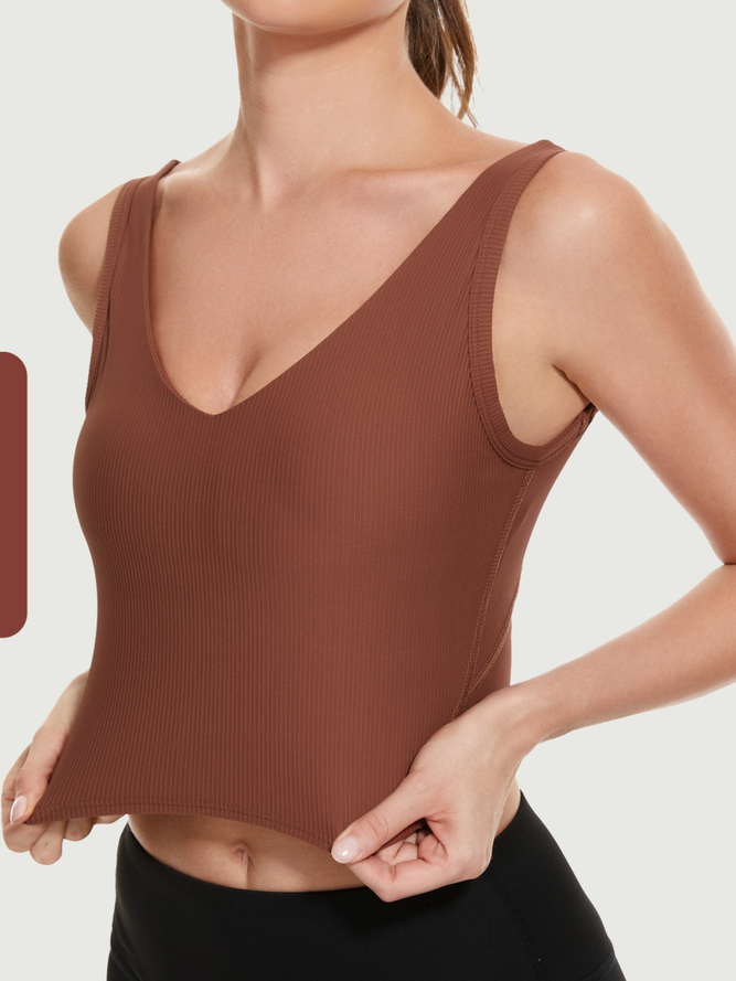 Plain Casual Sports Bra