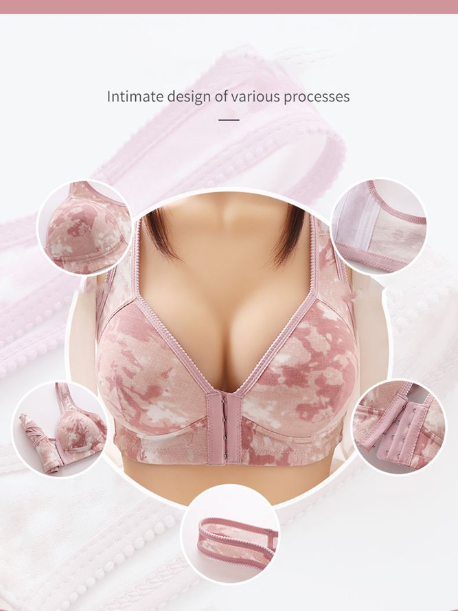 Printing Casual Tie-Dye Pattern Bra & Bralette