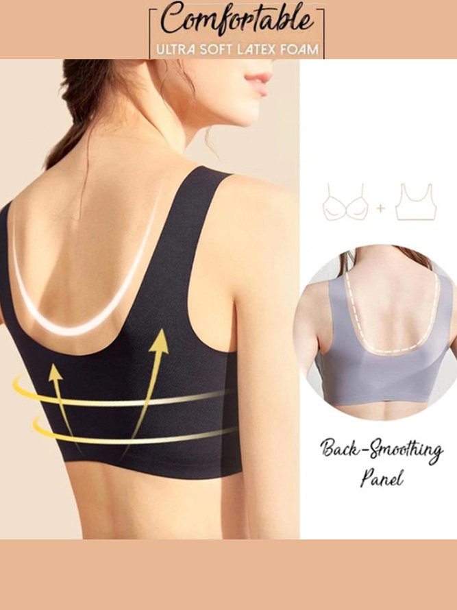 Feather Pattern Casual Jacquard Bra & Bralette