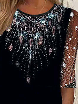 Urban Hot Drilling Geometric Dress
