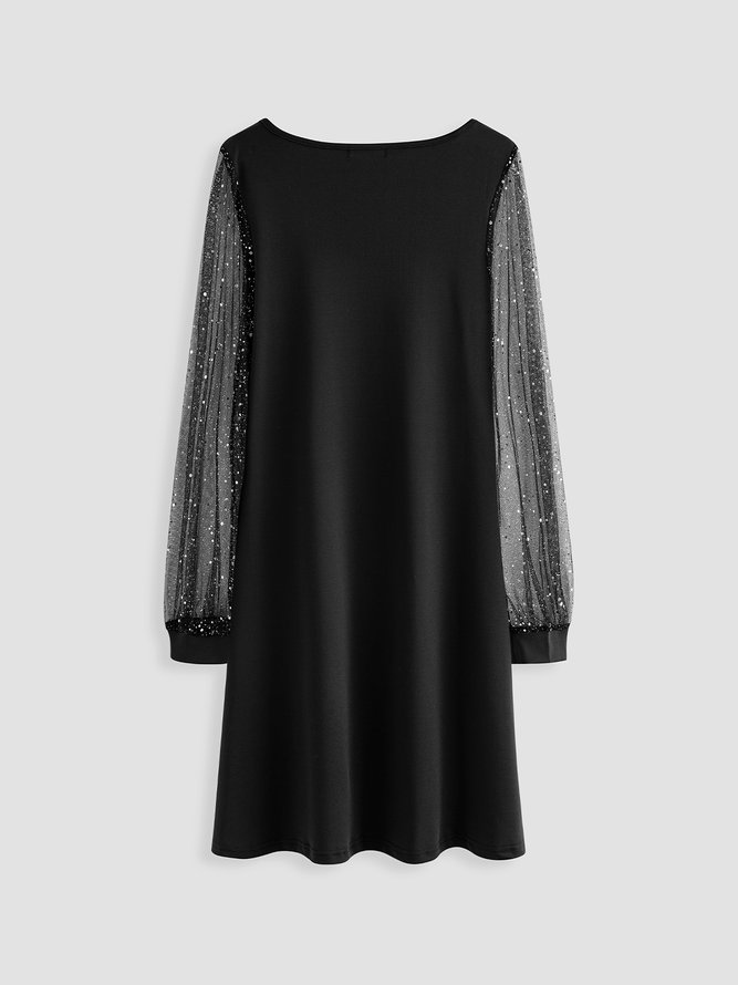V Neck Solid Party Mini Prom Dress