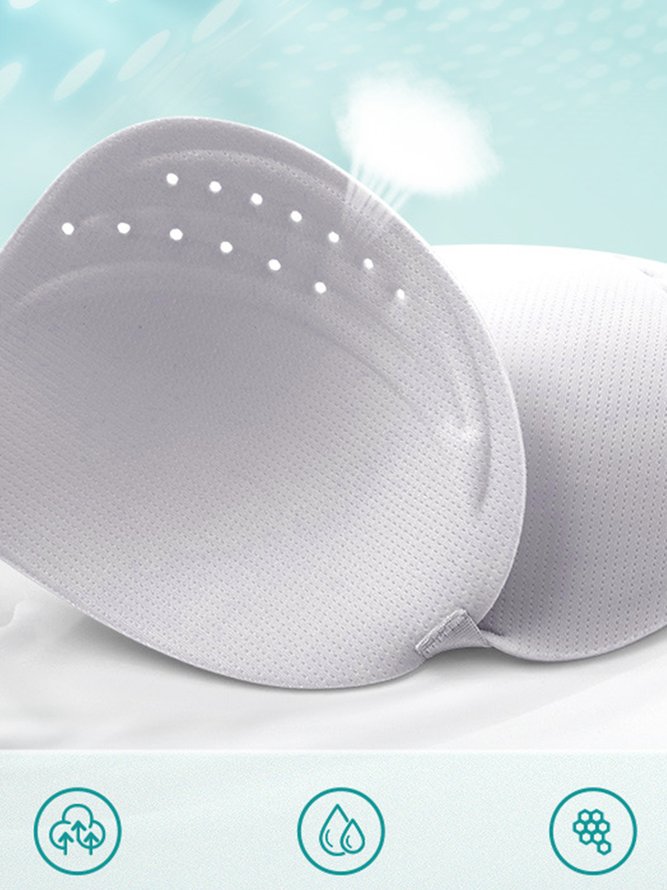 V Neck Plain Casual Sports Bra