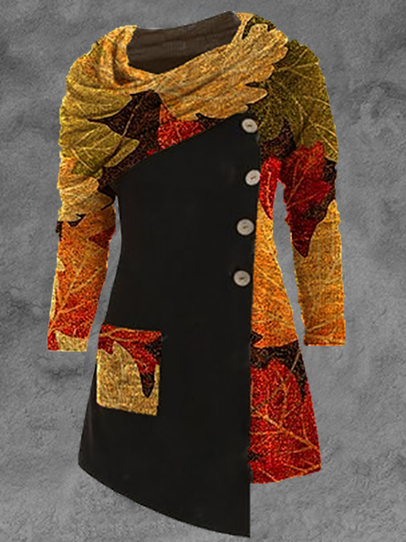 Crew Neck Cotton Blends Casual Knitting Dress