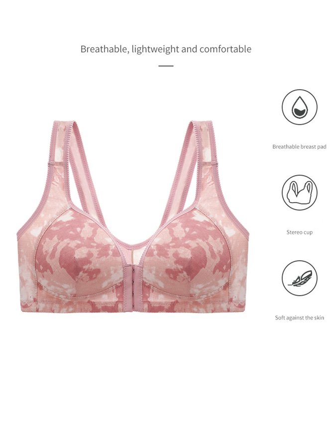 Printing Casual Tie-Dye Pattern Bra & Bralette