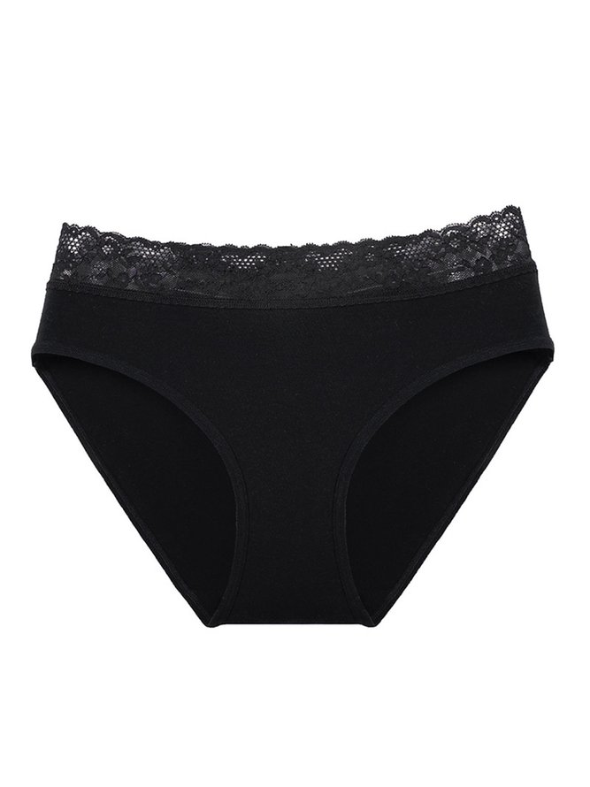 Sexy Lace Cotton Briefs