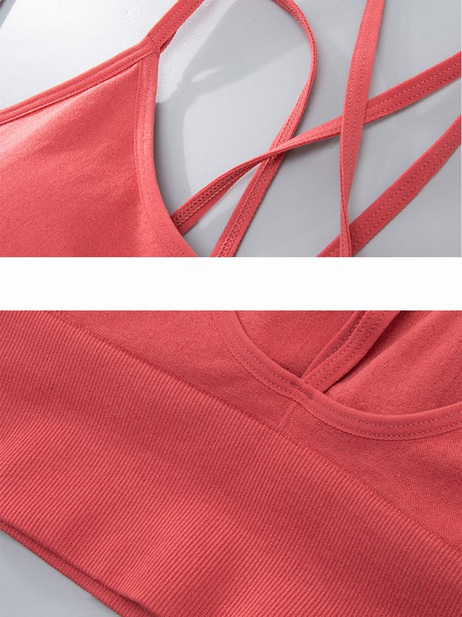 Plain Simple Spaghetti Sports Bra