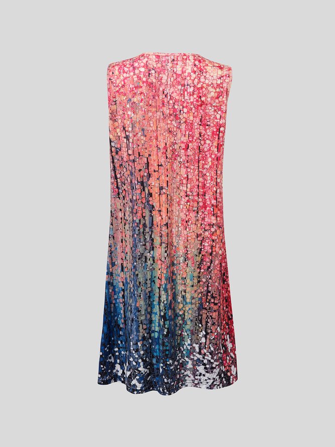 Women's A Line Dress Ombre Shiny Stripe Printed Party Dress
