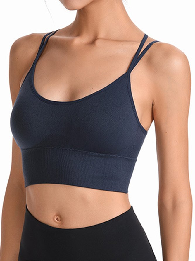 Plain Simple Spaghetti Sports Bra